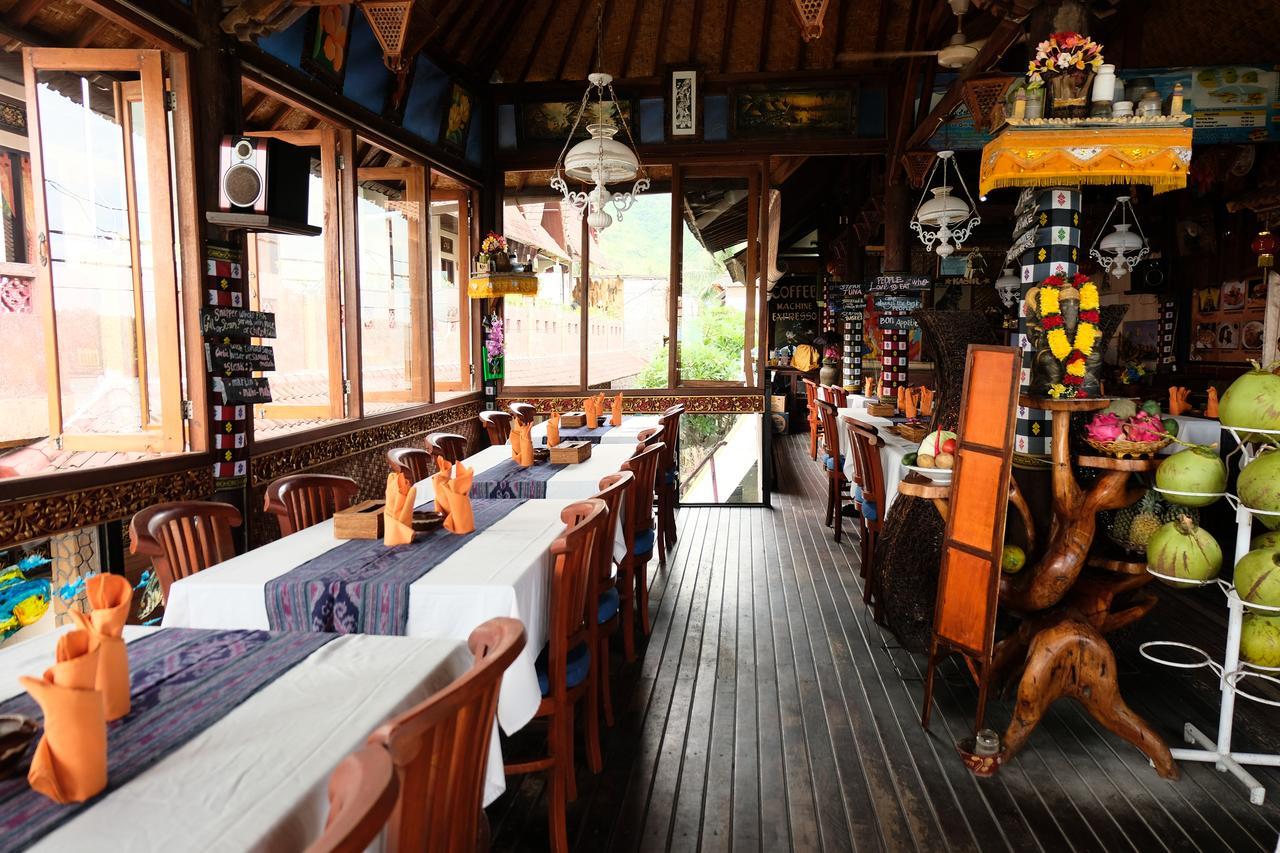 Kerti Beach Bungalow&Restaurant Padang Bai Exterior foto